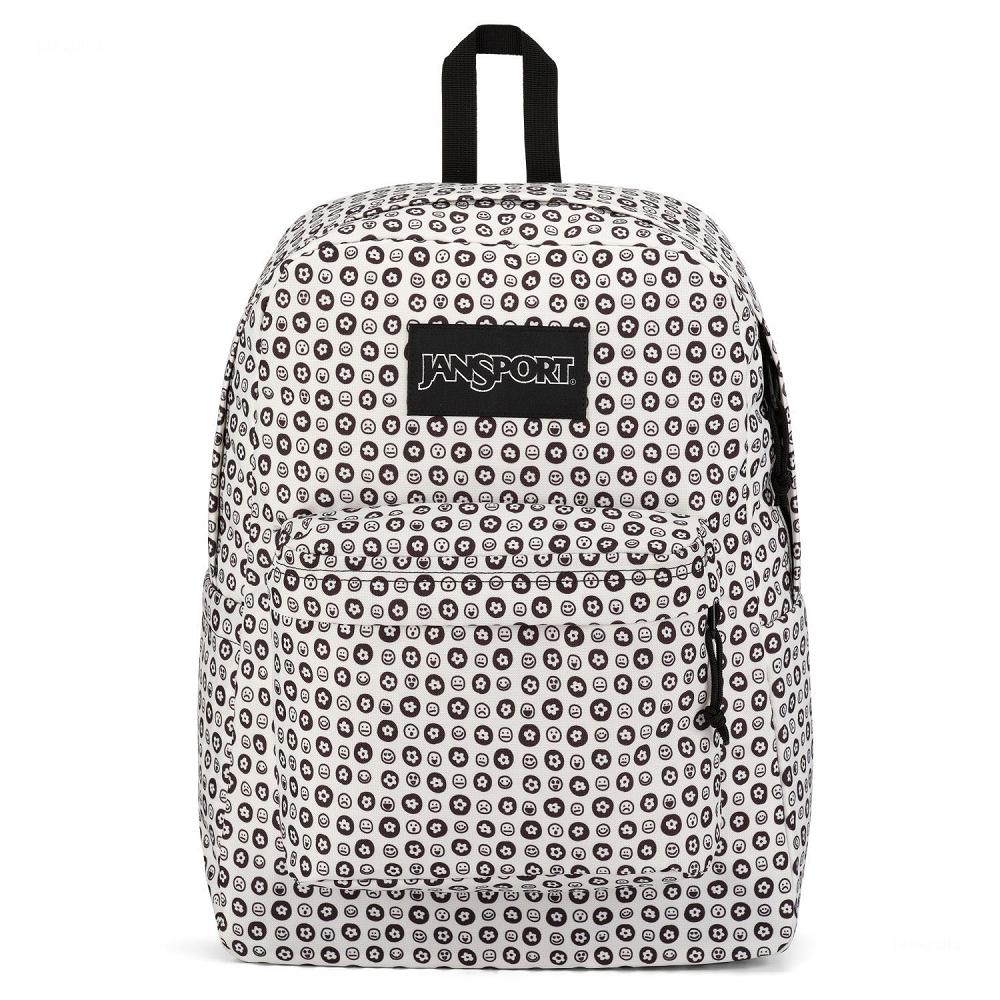 Sac à Dos Scolaire JanSport SuperBreak? Plus Blanche Noir | SMW-47288935